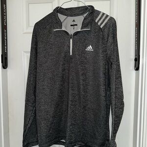 Adidas Charcoal Quarter-Zip Top